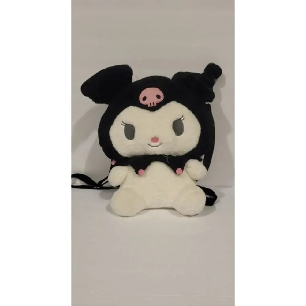 Kuromi Soft Plush Stuffed Animal Adjustable‎ Straps Backpack 11.5